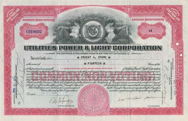 Utilities Power & Light Corporation